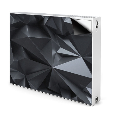 Dekoračný magnet na radiátor Černý 3d vzor
