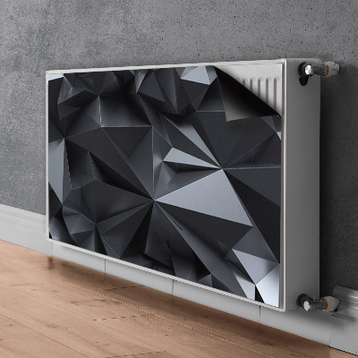 Dekoračný magnet na radiátor Černý 3d vzor
