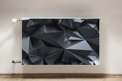 Dekoračný magnet na radiátor Černý 3d vzor