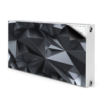 Dekoračný magnet na radiátor Černý 3d vzor