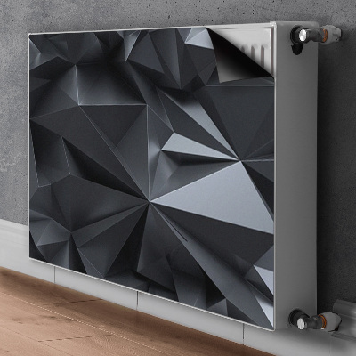 Dekoračný magnet na radiátor Černý 3d vzor