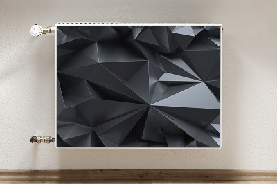 Dekoračný magnet na radiátor Černý 3d vzor