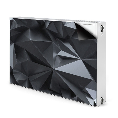 Dekoračný magnet na radiátor Černý 3d vzor
