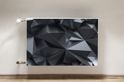 Dekoračný magnet na radiátor Černý 3d vzor