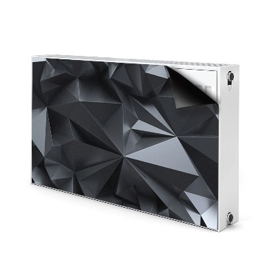 Dekoračný magnet na radiátor Černý 3d vzor
