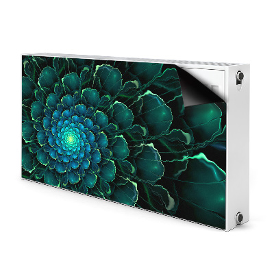 Dekoračný magnet na radiátor Zelený květ