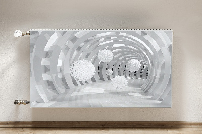 Dekoračný magnet na radiátor 3d abstrakční tunel