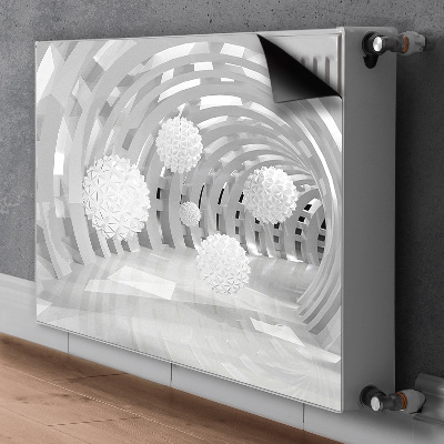 Dekoračný magnet na radiátor 3d abstrakční tunel