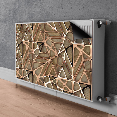 Magnetický kryt na radiátor Měděné síťové dřevo