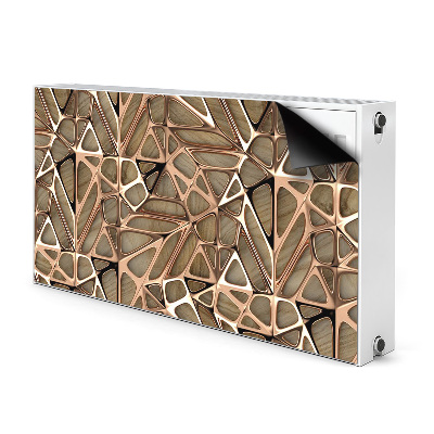 Magnetický kryt na radiátor Měděné síťové dřevo