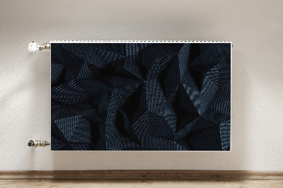 Dekoračný magnetický kryt na radiátor Geometrická 3d grafika