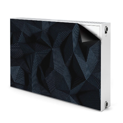 Dekoračný magnetický kryt na radiátor Geometrická 3d grafika