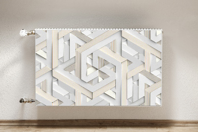 Dekoračný magnet na radiátor Linie geometrie 3d vzorů