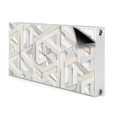 Dekoračný magnet na radiátor Linie geometrie 3d vzorů