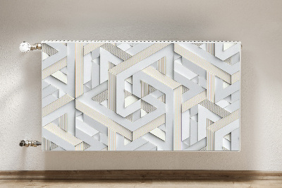 Dekoračný magnet na radiátor Linie geometrie 3d vzorů