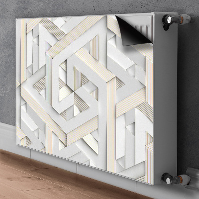 Dekoračný magnet na radiátor Linie geometrie 3d vzorů