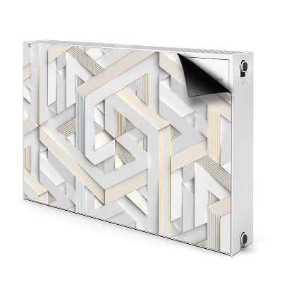 Dekoračný magnet na radiátor Linie geometrie 3d vzorů
