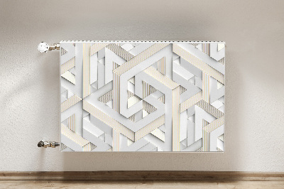Dekoračný magnet na radiátor Linie geometrie 3d vzorů