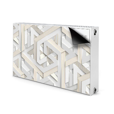 Dekoračný magnet na radiátor Linie geometrie 3d vzorů