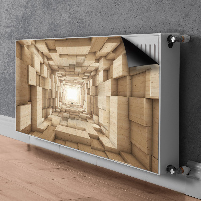 Dekoračný magnet na radiátor Abstrakce dřeva