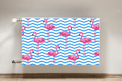 Dekoračný magnetický kryt na radiátor Flamingos