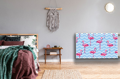 Dekoračný magnetický kryt na radiátor Flamingos