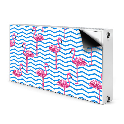 Dekoračný magnetický kryt na radiátor Flamingos