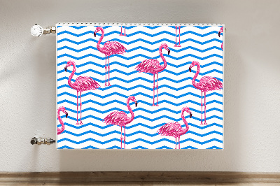 Dekoračný magnetický kryt na radiátor Flamingos