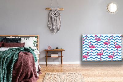 Dekoračný magnetický kryt na radiátor Flamingos