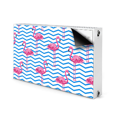 Dekoračný magnetický kryt na radiátor Flamingos