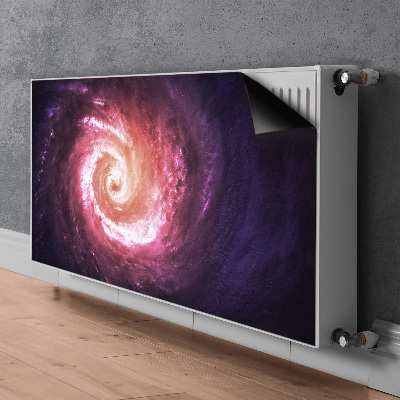 Dekoračný magnetický kryt na radiátor Vesmírný vír