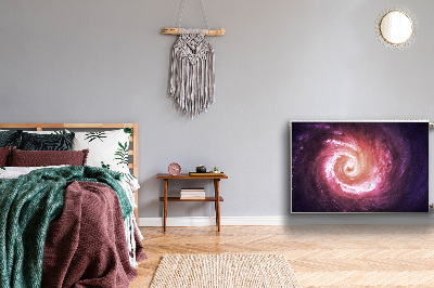 Dekoračný magnetický kryt na radiátor Vesmírný vír