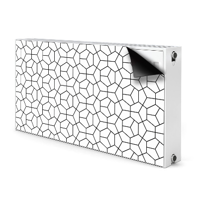 Dekoračný magnetický kryt na radiátor Geometrické tvary