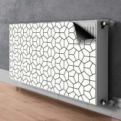 Dekoračný magnetický kryt na radiátor Geometrické tvary