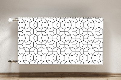 Dekoračný magnetický kryt na radiátor Geometrické tvary