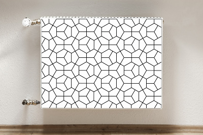 Dekoračný magnetický kryt na radiátor Geometrické tvary