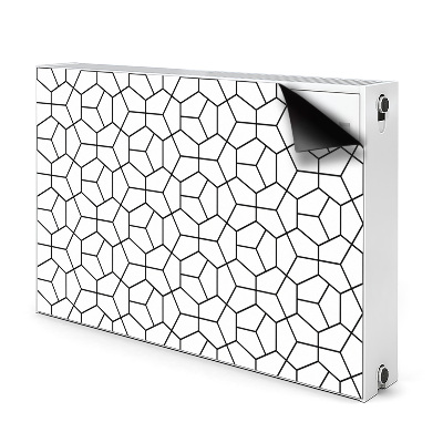 Dekoračný magnetický kryt na radiátor Geometrické tvary