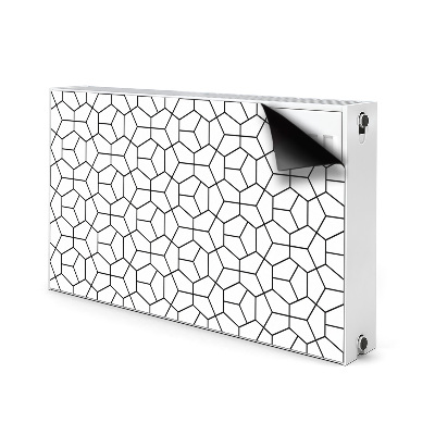 Dekoračný magnetický kryt na radiátor Geometrické tvary
