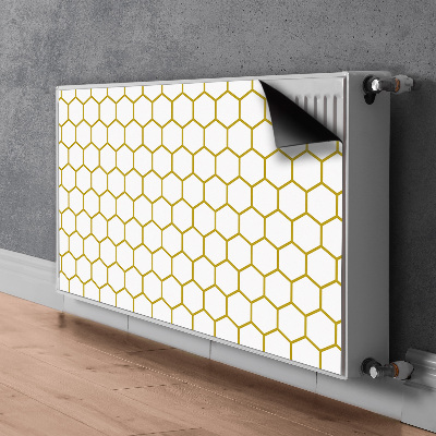 Dekoračný magnetický kryt na radiátor Honeycomb