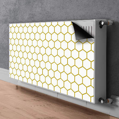Dekoračný magnetický kryt na radiátor Honeycomb