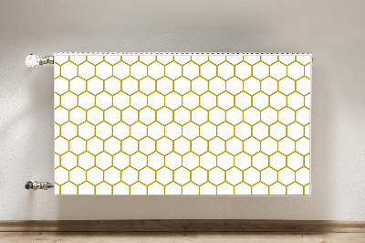 Dekoračný magnetický kryt na radiátor Honeycomb