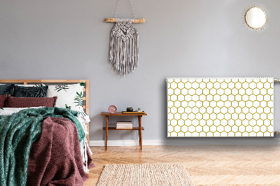 Dekoračný magnetický kryt na radiátor Honeycomb