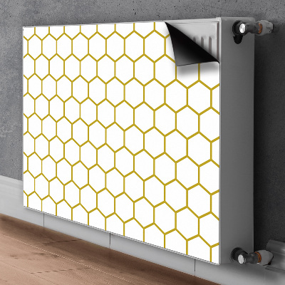 Dekoračný magnetický kryt na radiátor Honeycomb
