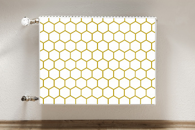 Dekoračný magnetický kryt na radiátor Honeycomb