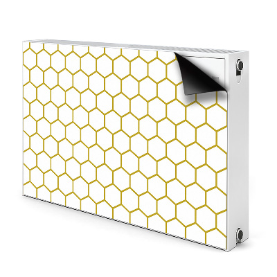 Dekoračný magnetický kryt na radiátor Honeycomb