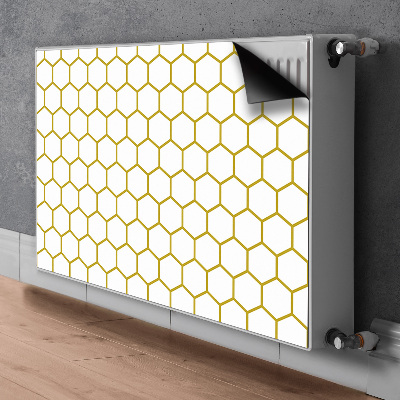 Dekoračný magnetický kryt na radiátor Honeycomb