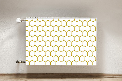 Dekoračný magnetický kryt na radiátor Honeycomb