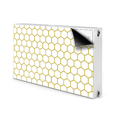 Dekoračný magnetický kryt na radiátor Honeycomb