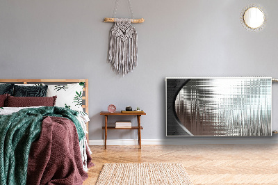 Dekoračný magnet na radiátor Abstrakce stříbra