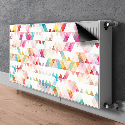 Dekoračný magnet na radiátor Geometrické trojúhelníky